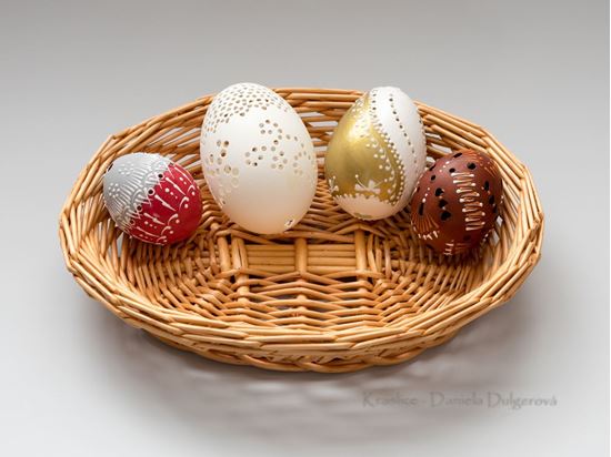 Kraslice vŕtané, madeira