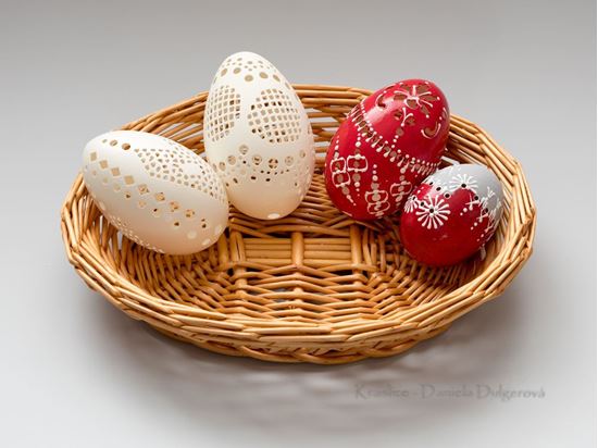 Kraslice vŕtané, madeira